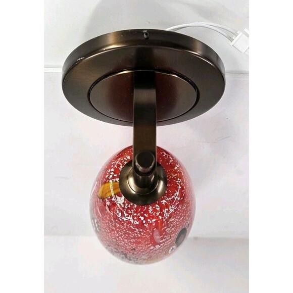 Genuine Hand Blown Lavai Art Glass Lamp Sconce Murano 4 Available Red + Multi - Picture 11 of 16